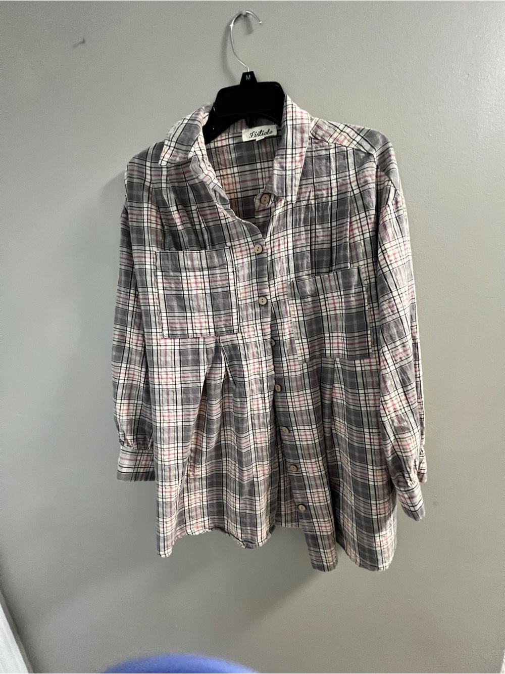 Listicle Plaid Button Down